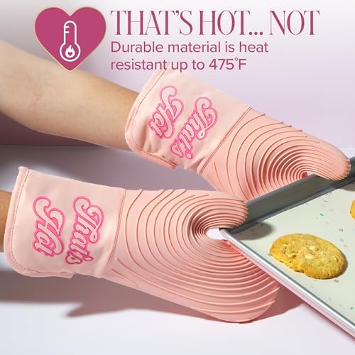 Paris Hilton Oven Mitt Set, 2-Piece, Pink