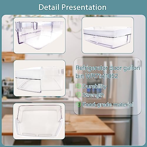 2PCS WR71X11052 Gallon Bin for Right Side Compatible with ge