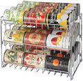 Kitchen Details 3-Tier Can Organizer, Holds 36 Cans, Chrome Steel