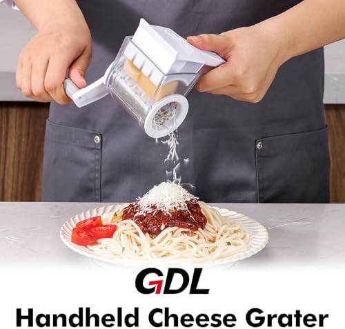 GDL Rotary Parmesan Cheese Grater, Hand Crank