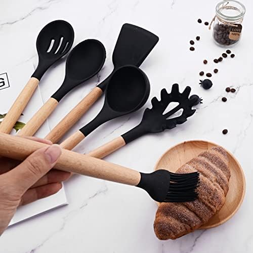 1pcs Black Silicone Basting Pastry Brush. Nonstick Heat Resistant