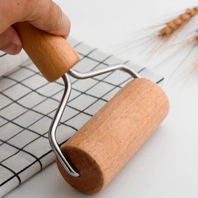 Pizza Rolling Pin, Small Rolling Pin, Non-Stick Wooden Dough Roller - Image 7