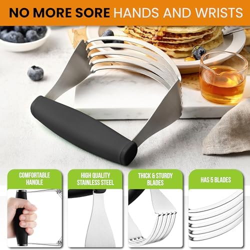 Spring Chef XL Pastry Blender, Durable Dough Blender For Baking