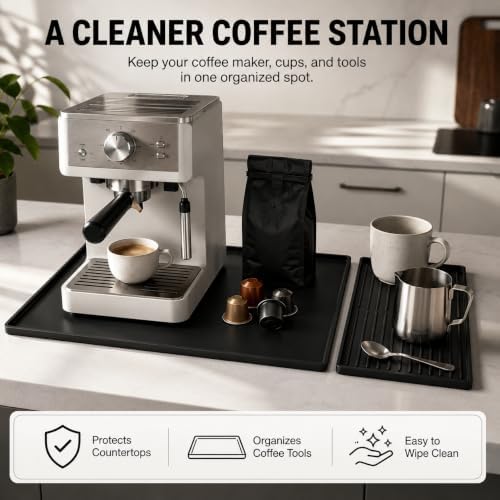 Silicone Coffee Mat with Removable Tray