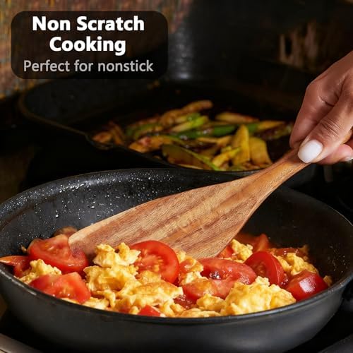 Wooden Kitchen Utensils Set 5-Piece Natural Teak Wooden Spoons for