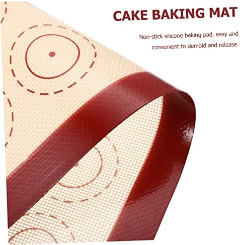 Red Silicone Macaron Baking Mat, Non-stick Heat-resistant Baking Sheet