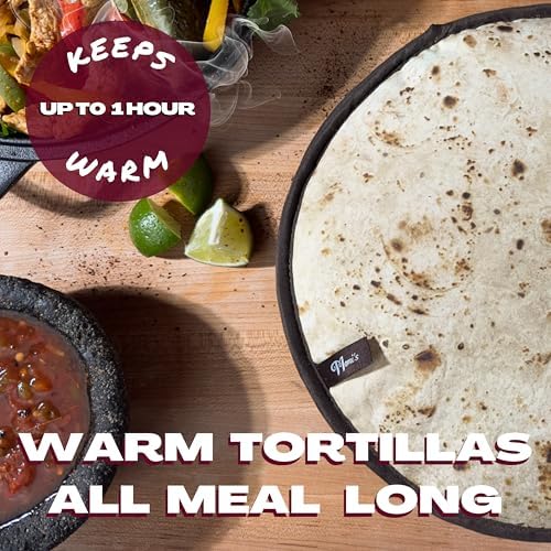 Mami's Tortilla Warmer Co. | 12” JUMBO PREMIUM MICROWAVABLE & WASHABLE