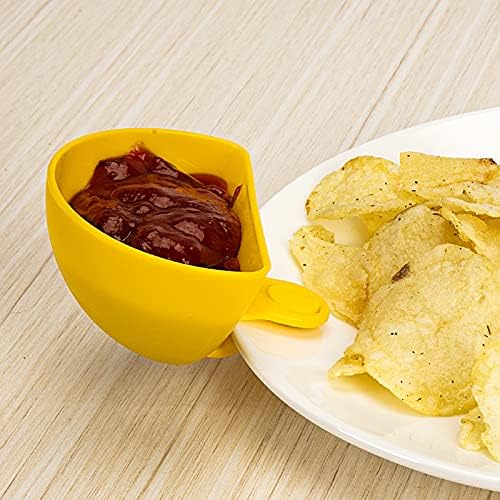 Dip Clip for Bowls Plates 8PCS Plastic Dip Clip Bowl Plate Holder Chip