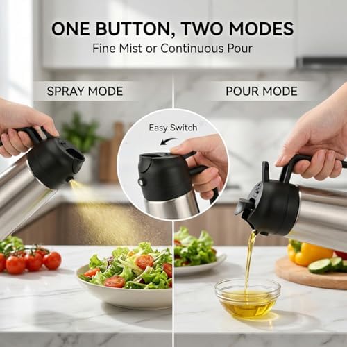 16oz 2-in-1 Olive Oil Sprayer and Dispenser