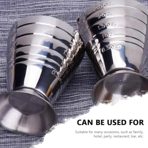 Stainless Steel Cocktail Jigger Measuring Cups 4 Piece Set