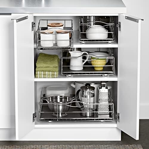 simplehuman 9-Inch Pull-Out Cabinet Organizer, Under Cabinet Sliding