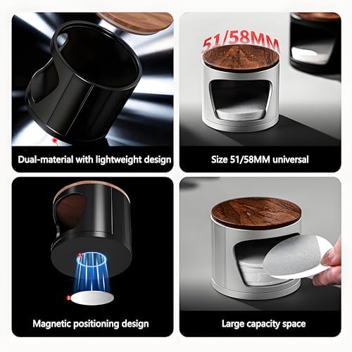 Espresso Coffee Filter Holder with Lid Compatible with