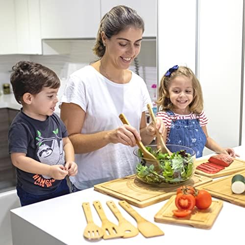 Wooden Cutting Boards for Kitchen-Bamboo Cutting Board Set