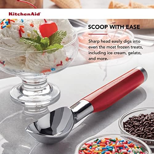 KitchenAid Classic Ice Cream Scoop, 8.6 inches, Empire Red