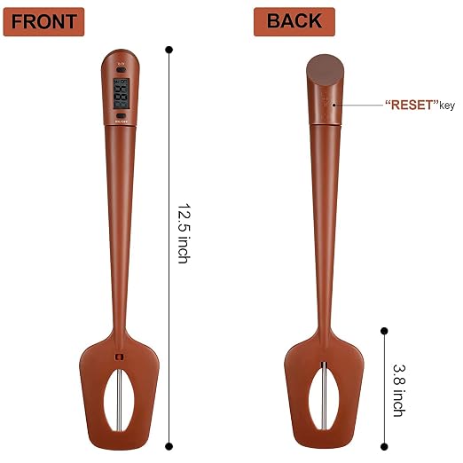 HUOZHI Digital LCD Candy Spatula Thermometer, Instant Read Meat & Candy - Image 3