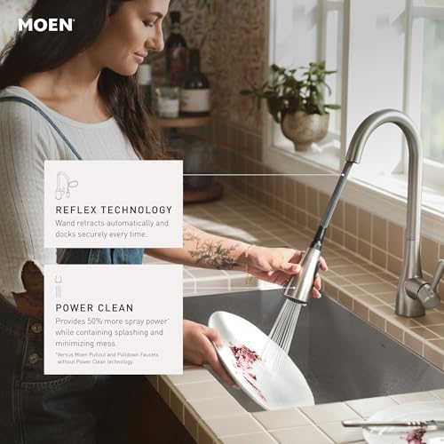 Moen Shoreway Pull-Down Kitchen Faucet, Spot Resist Stainless