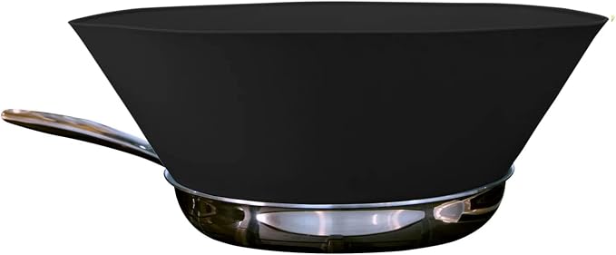 Frywall 8 - Black - Splatter Guard, as Seen on Shark Tank by Frywall