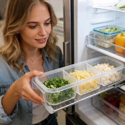 Refrigerator Storage Containers with Lid Fruit Food Box
