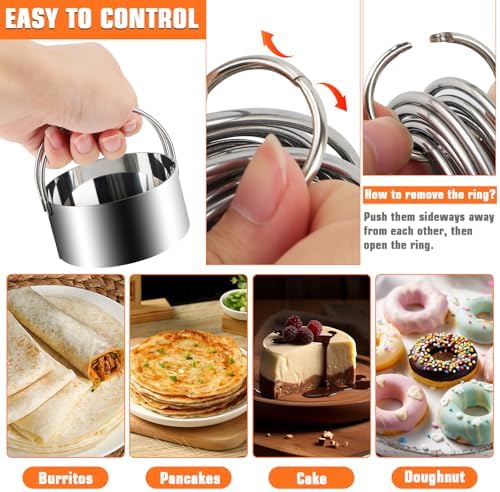 Biscuit Cutter Set,10PCS Stainless Steel Pastry Blender Set with