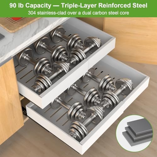 ANTOWIN 2-Pack Expandable Pull Out Cabinet Organizer