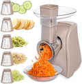 COOK WITH COLOR 5-in-1 Electric Slicer, 150W, Warm Grey