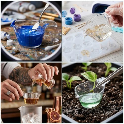 Small Plastic Liquid Measuring Cup for Kitchen and DIY with
