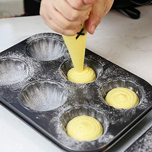 Mold Cake Pan for Madeleine, ZEENEEK 12-Cavity Non-Stick Spherical