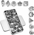 YomiFamily 30Pcs Mini Cookie Cutter Set