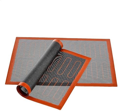 Amazon Basics Non-Stick Silicone Baking Mat, 2 Pack