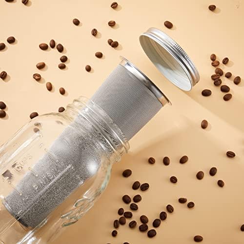 2 Pcs Cold Brew Coffee Filter Stainless Steel Filter Coffee Tea