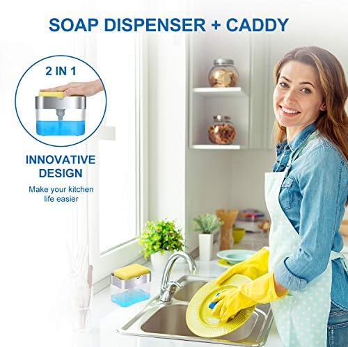 Soap Dispenser, 13 Ounces (Sponge Included)