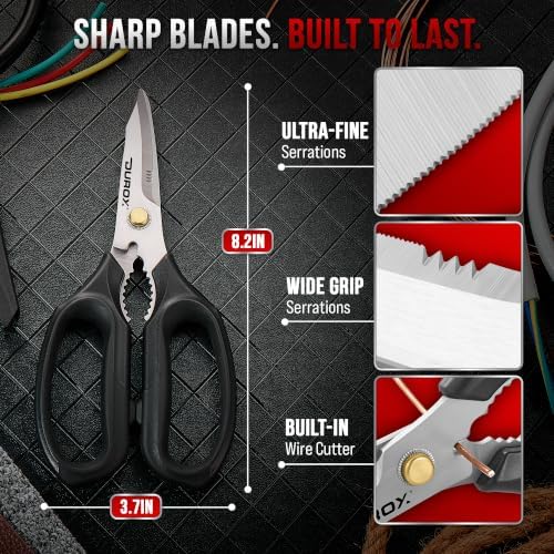 DUROX - Heavy Duty Scissors, Multipurpose Utility Scissors. Built to