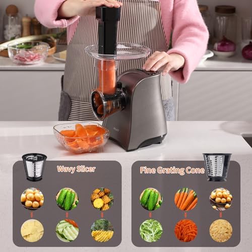 Electric Cheese Grater with 6 Attachments