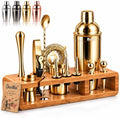 Barillio Gold Bartender Kit - Stainless-Steel Cocktail Shaker Set