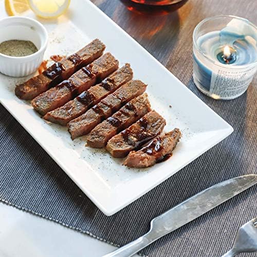 Sweese Porcelain Serving Tray, 12 Inch Rectangle Plates for Sushi