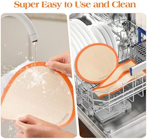 Silicone Baking Mat for Springform Pan, 9 Inch, Orange