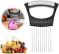 2026 New Stainless Steel Onion Slice Holder, Food Slicer Assistant