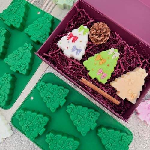 Christmas Tree Silicone Molds 2 Pack Christmas Chocolate Molds for
