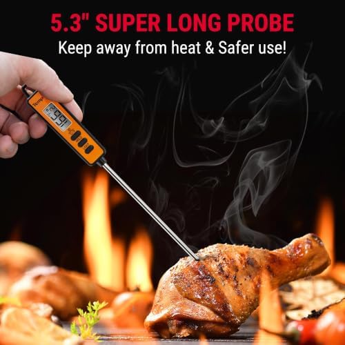 TempPro TempScan Infrared Thermometer Gun with Meat Probe
