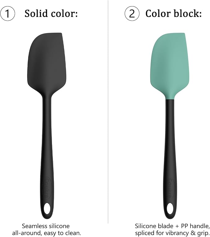 Coukre Silicone Spatula Set of 5, High Temperature Resistant, Food Grade - Image 2