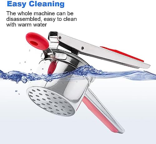 Stainless Steel Potato Ricer With 3 Discs, Heavy Duty Potato Ricer for