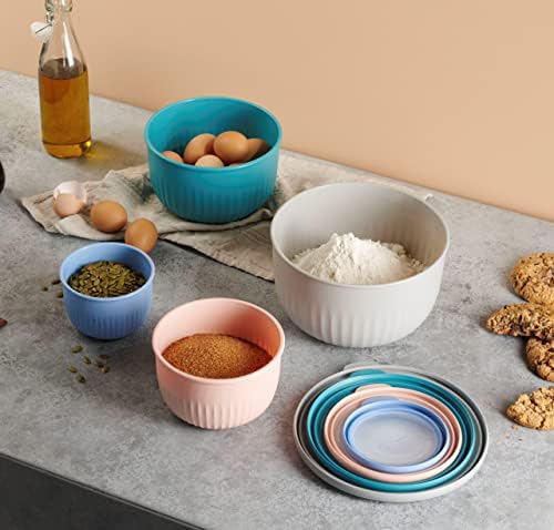 Table Concept Food Storage Containers, Plastic Bowls with Lids Set