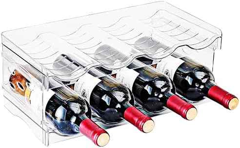 Stackable Wine Rack,Wine Bottle Holder for Inside Cabinet,for