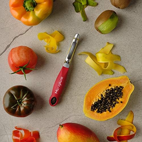 Microplane Professional Serrated Swivel Peeler for Tomato and Kiwi