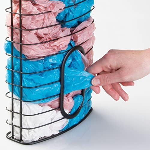 mDesign Steel Hanging Cabinet Storage Organizer Holder for Kitchen