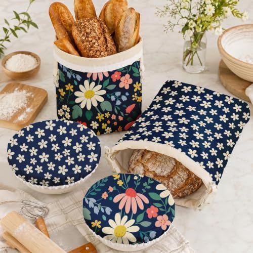 Britimes Reusable Beeswax Bread Bags, XL