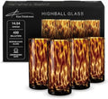 Joseph Sedgh Collection Tortoise Shell Highball Glass Set of 4