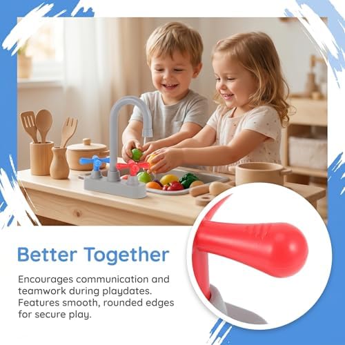 VOSAREA Portable Kitchen Faucet Toy for Pretend Play