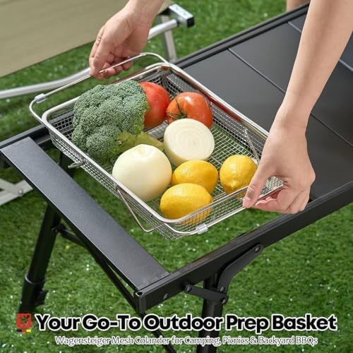 WAGENSTEIGER Extendable Dish Rack with Feet, Vegetable Colander