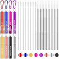 8 Pack Collapsible Reusable Straws Cruise Ship Essentials, Stylish